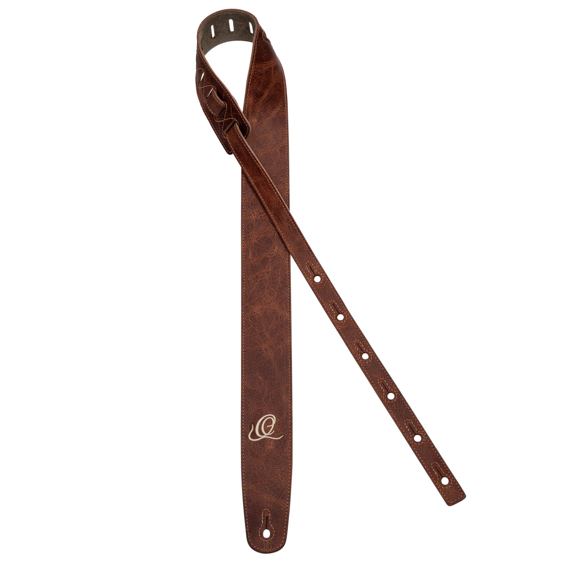 Leder-Gitarrengurt Caramel