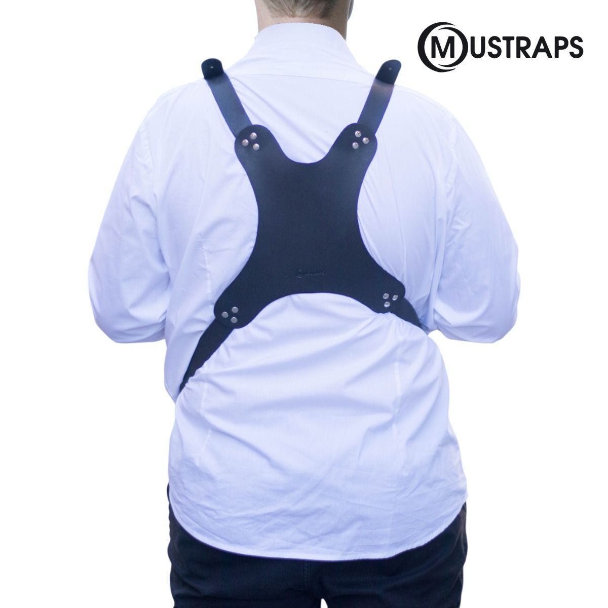 Bassdrum Tragegurt, Leder BLK