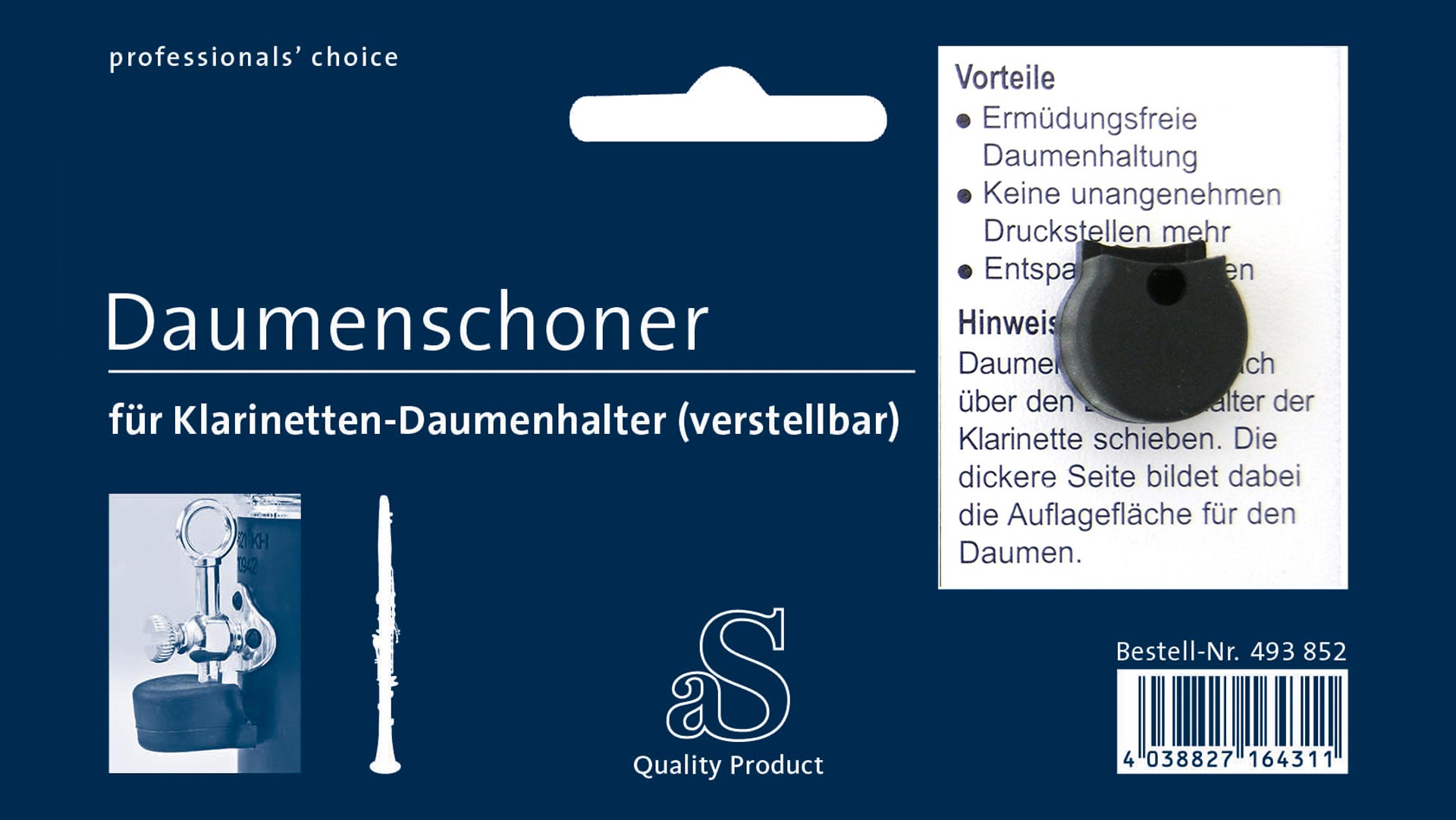 Daumenschoner, verstellbar