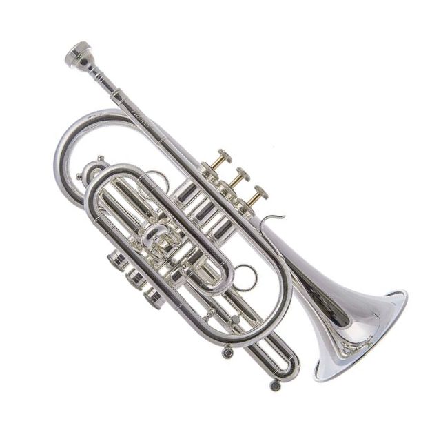 Pioneer B-Kornett versilbert