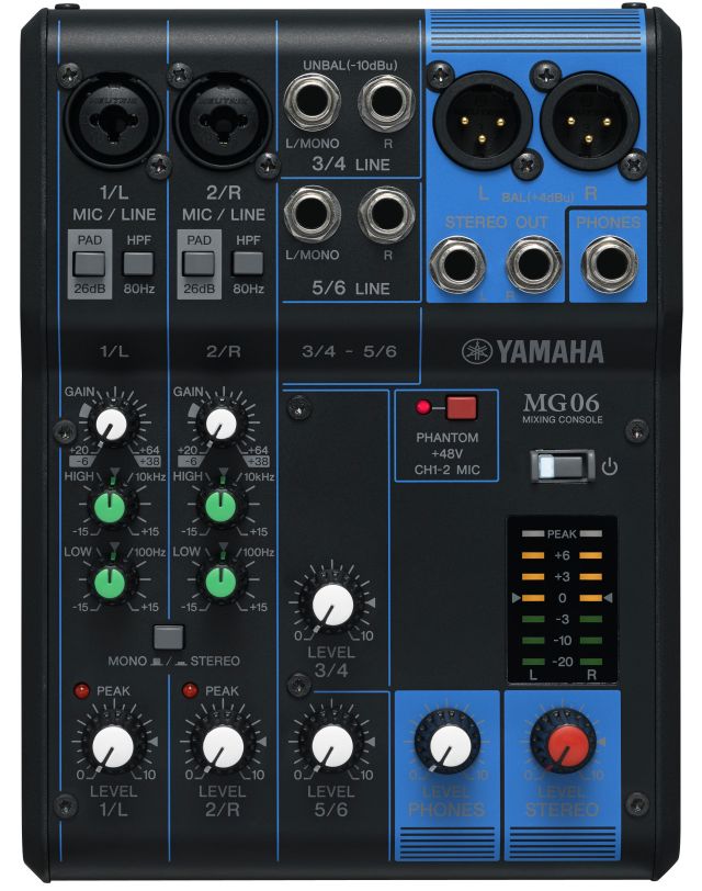 MG06 6-Kanal Mischpult
