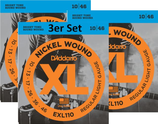 EXL110-3D Saitensatz E-Gitarre
