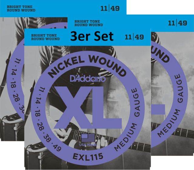 EXL115-3D Saitensatz E-Gitarre
