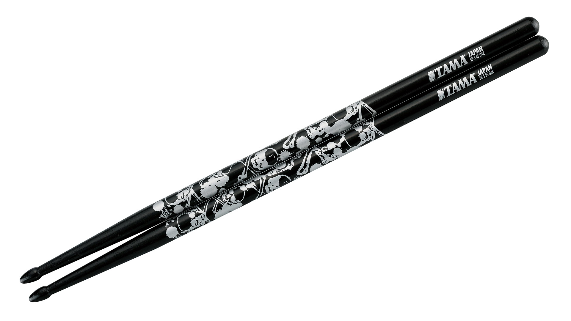 5B Sticks Black Skull Pattern