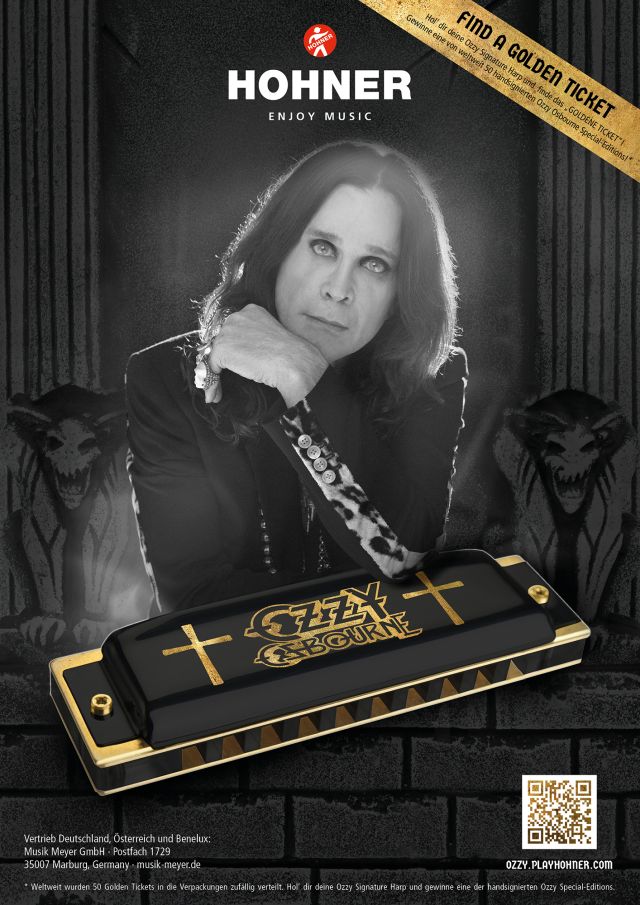 Ozzy Osbourne Harp C Black