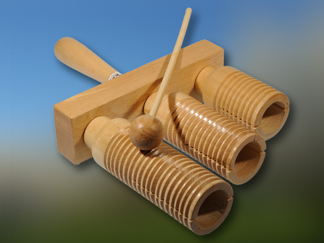 3er Agogo/Guiro, Holz