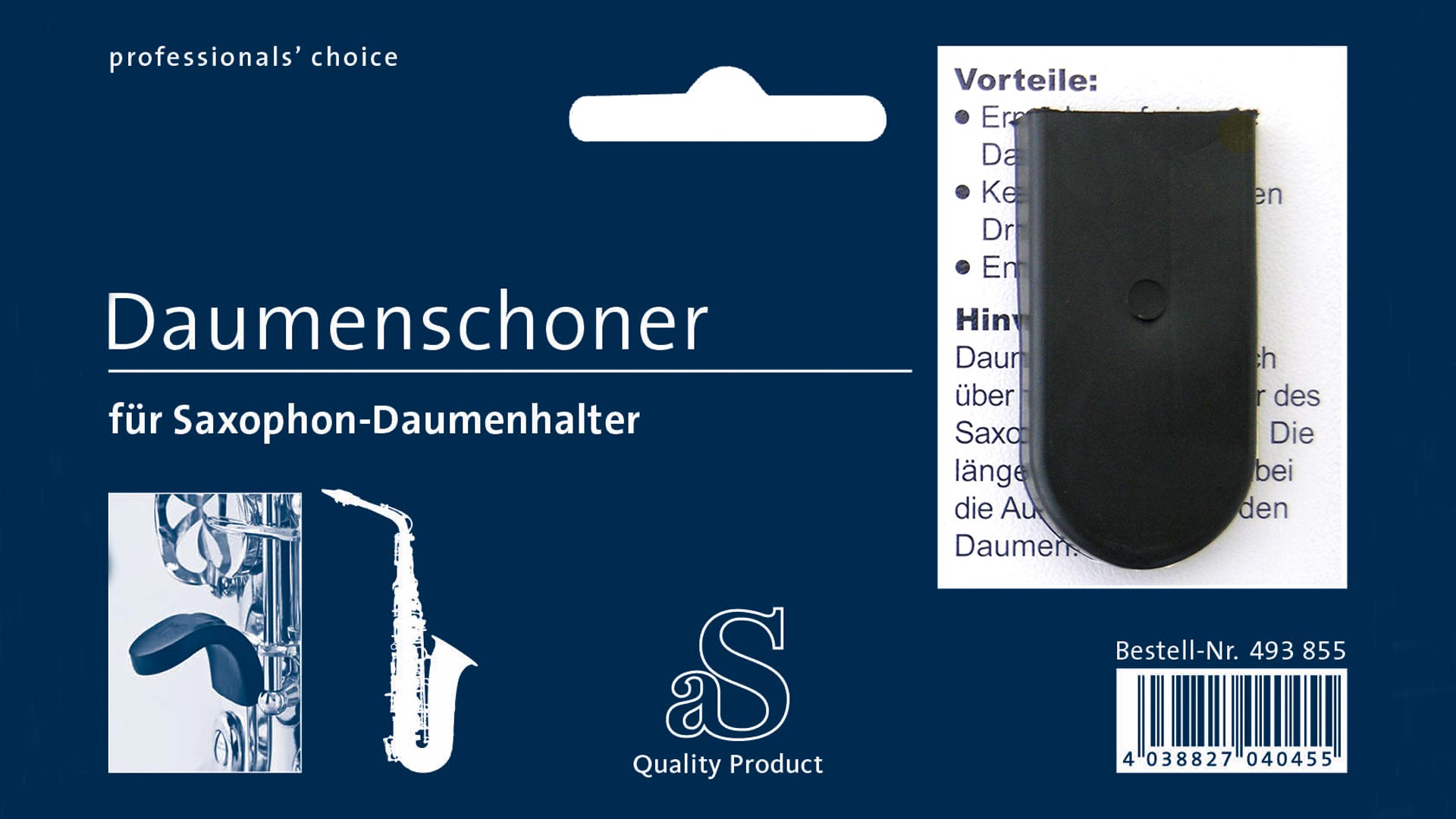 A&S Daumenschoner Saxophon