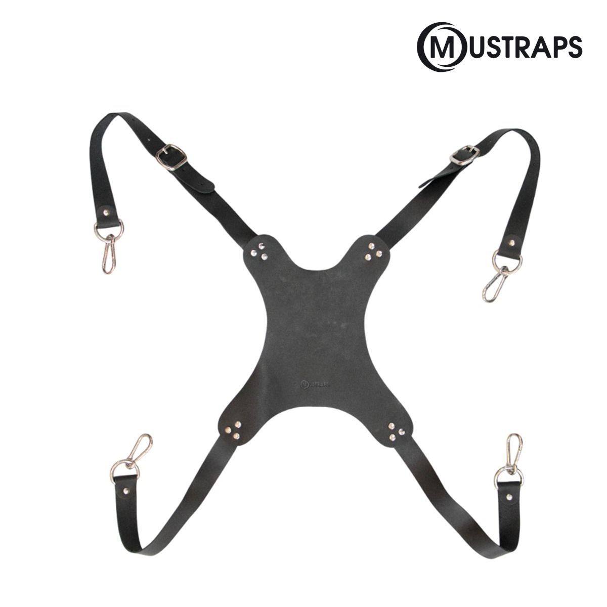 Bassdrum Tragegurt, Leder BLK