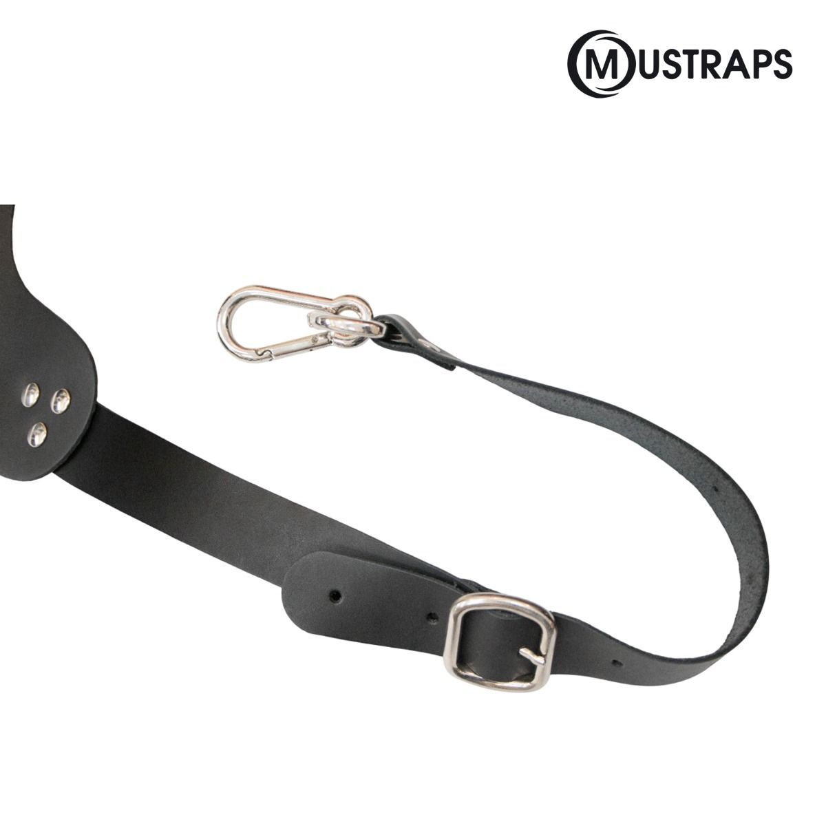 Bassdrum Tragegurt, Leder BLK