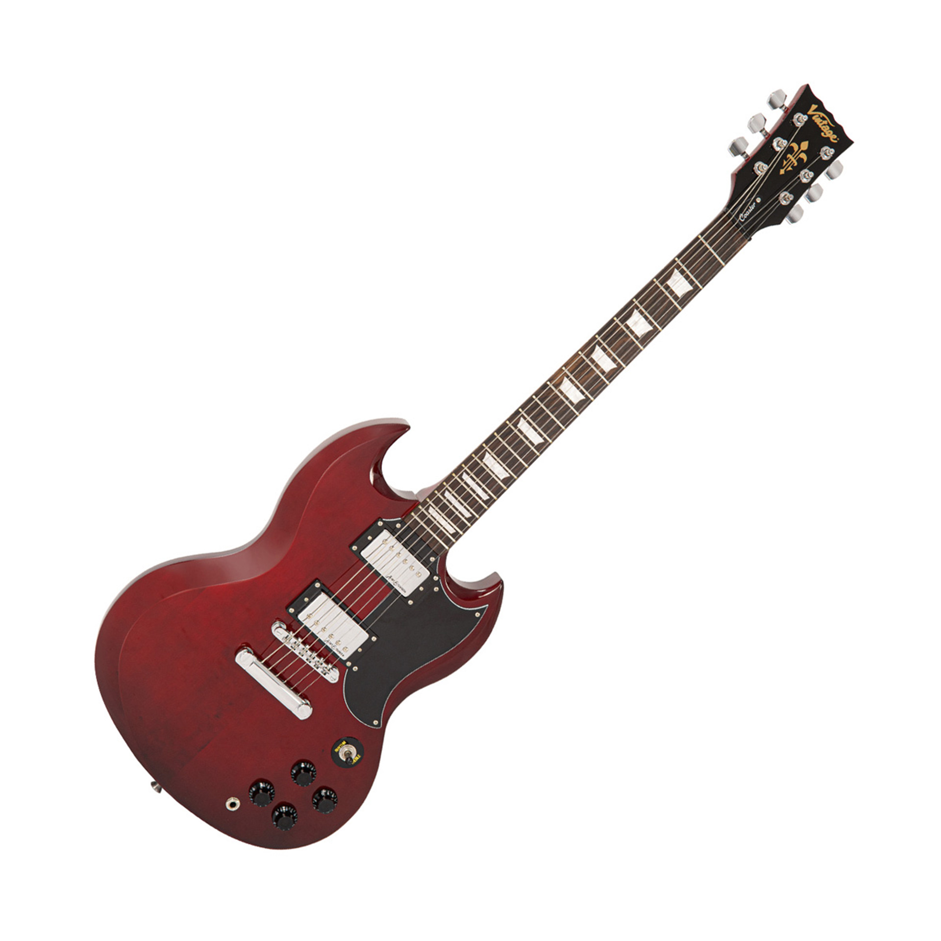 V69CR SG E-Gitarre Cherry Red