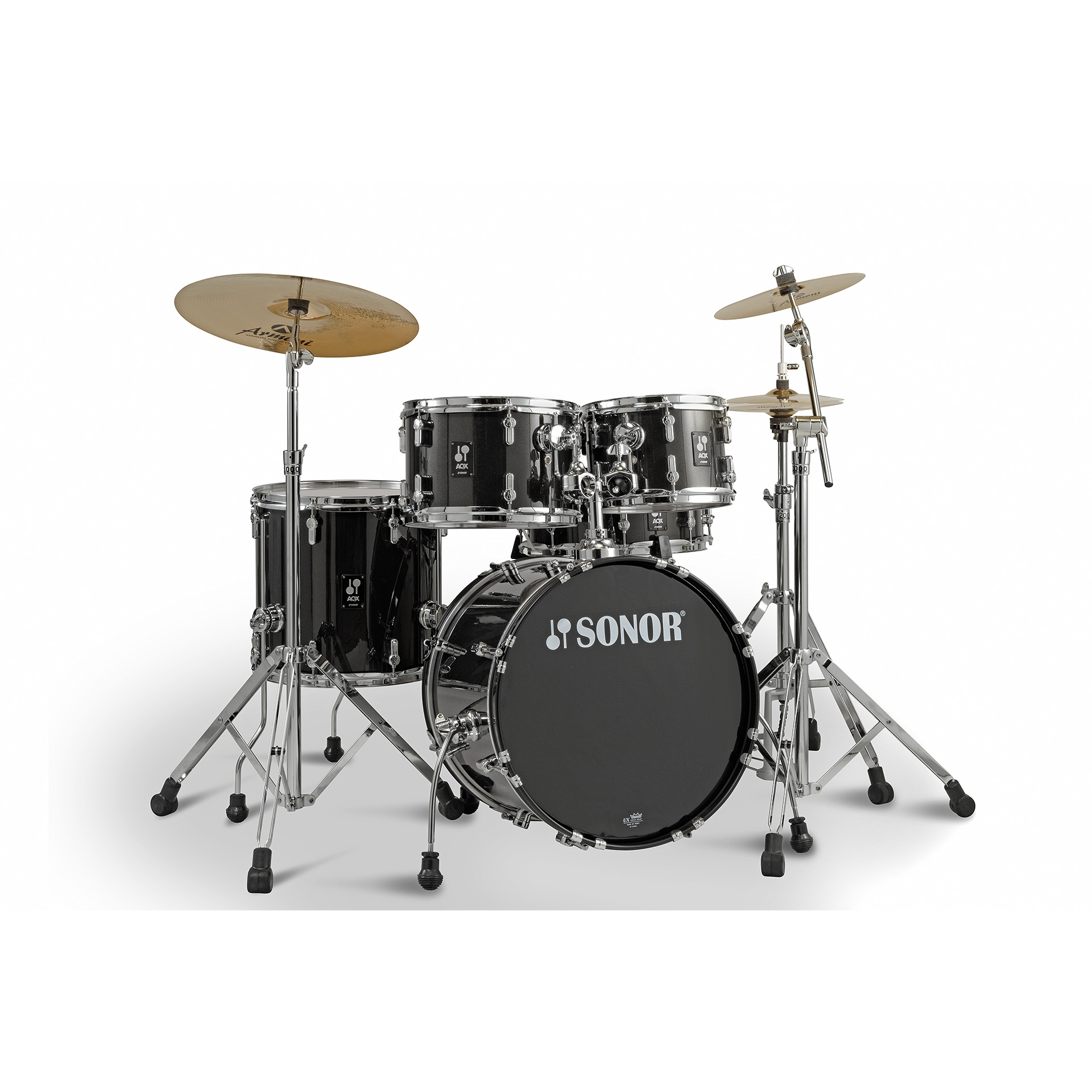 AQX KIDS Kinder-Drumset Black