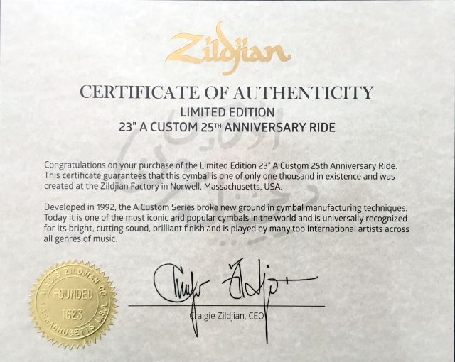 A Custom 25th Anniv. Ride 23''