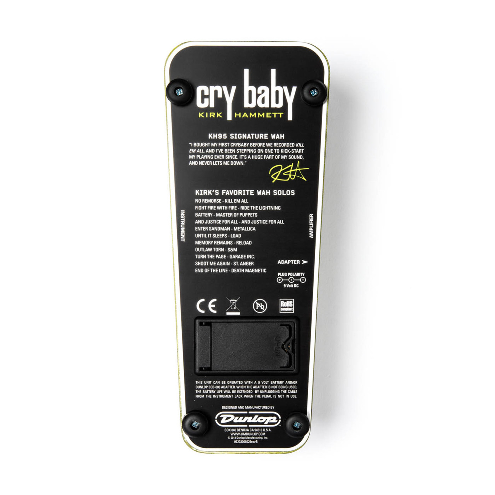 KH95 Crybaby Kirk Hammett Wah