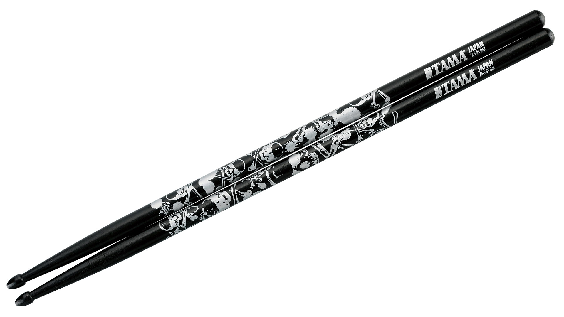 7A Sticks Black Skull Pattern