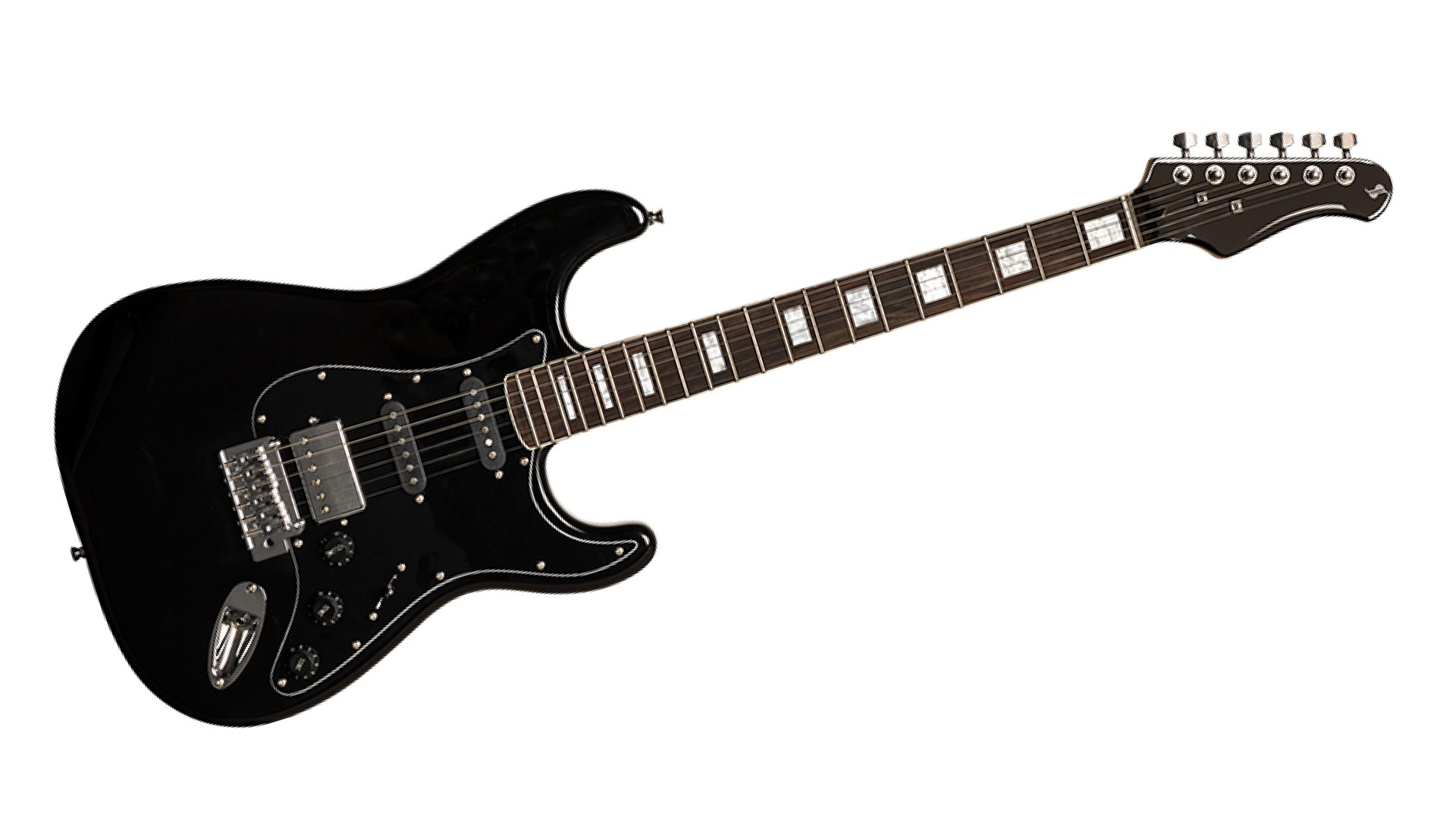 SES-60BLK E-Gitarre Black