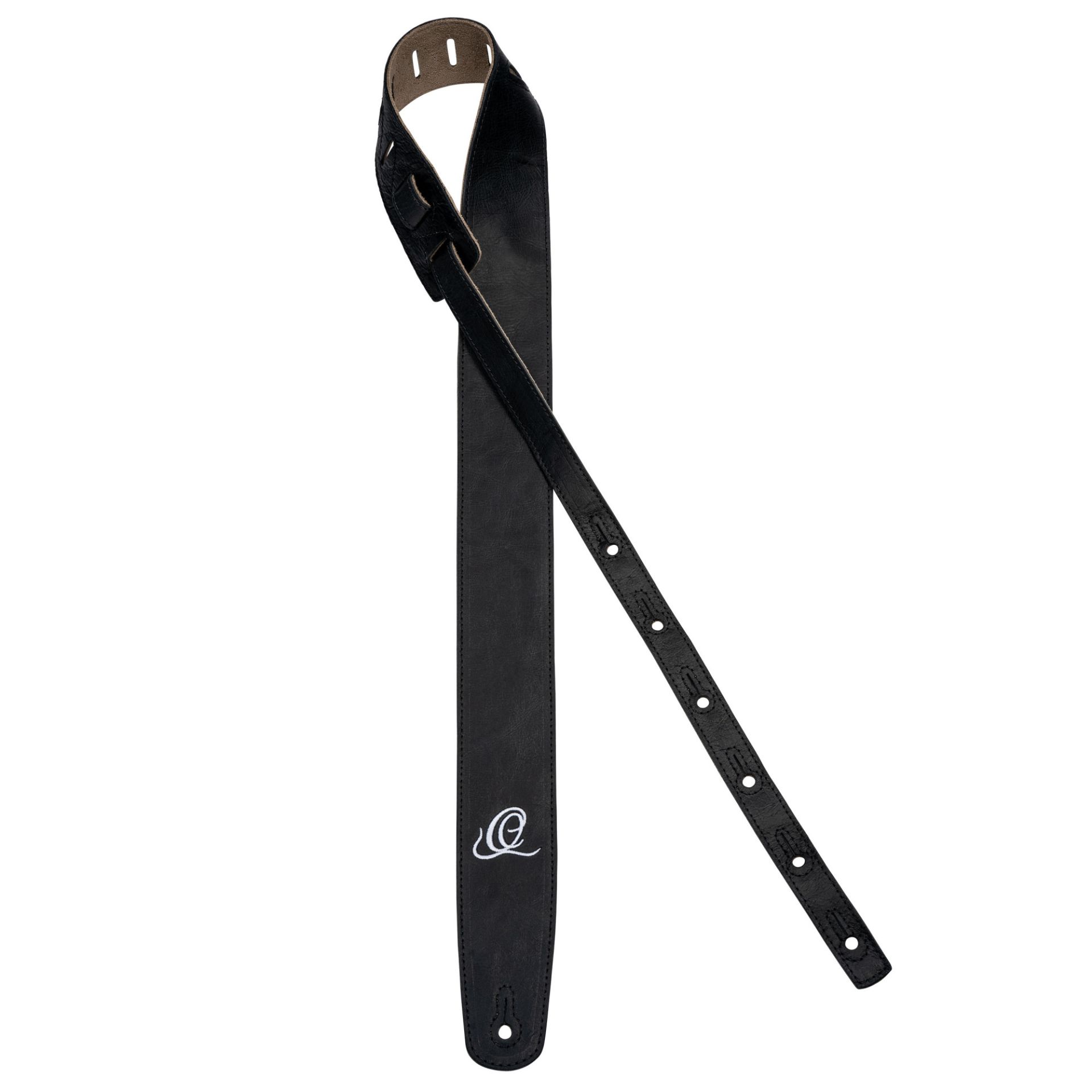 Leder-Gitarrengurt Suede Ash
