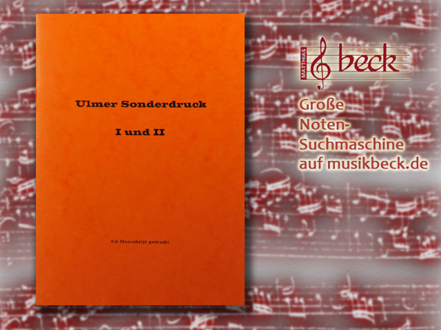 Ulmer Sonderdruck 1+2