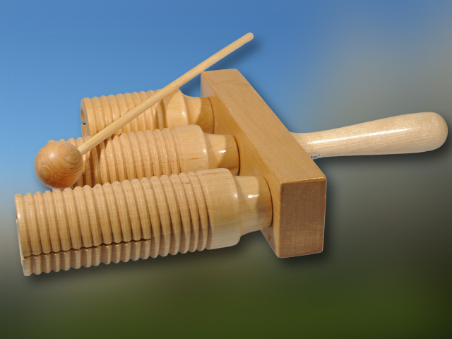 3er Agogo/Guiro, Holz