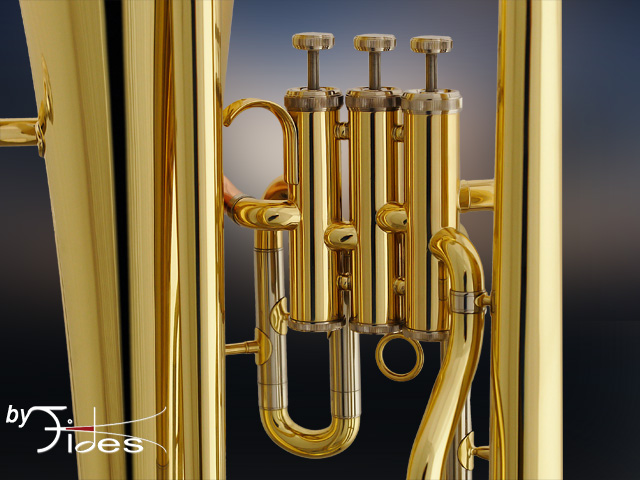 B-Euphonium 3-ventilig