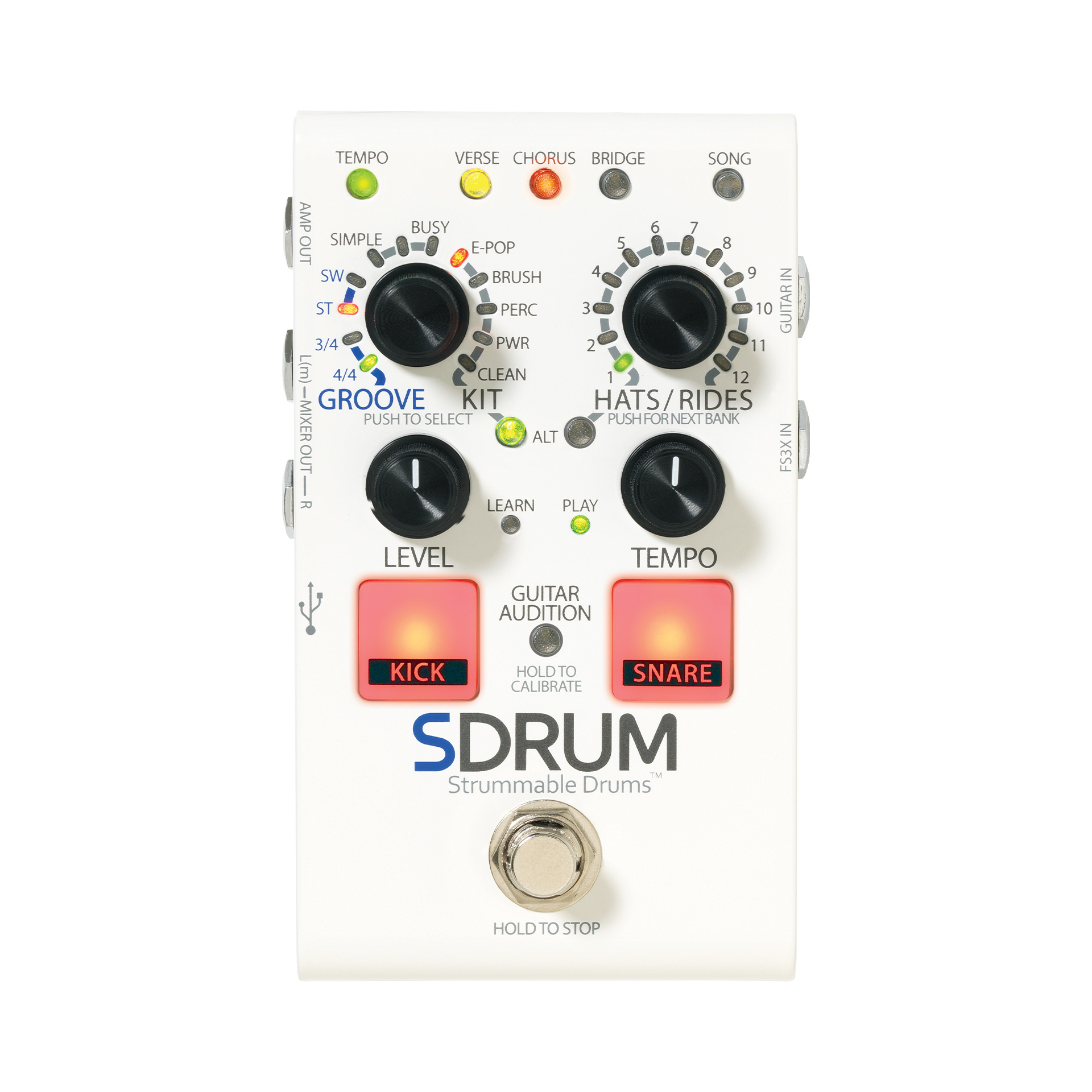 SDRUM Strummable Drums